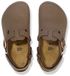 Birkenstock Tokio Birkibuc Mocca Unisex Kinderen Bruin Leer Slides Maat 39