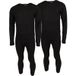 Accezzi Sous-vêtements de ski homme noir 2 ensembles