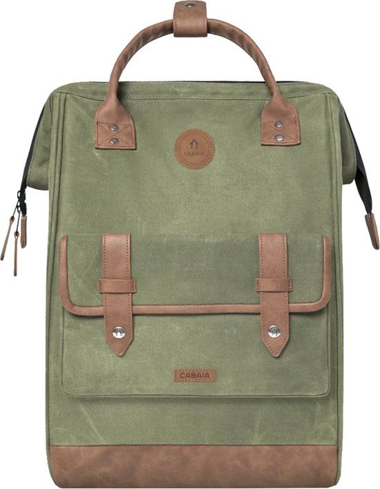 Cabaïa Cabaia Adventurer Large Laptoprugzak - 16 inch - 25L - Groen