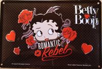 I&S Betty Boop Romantic Rebel Metalen Wandbord 20 x 30 cm