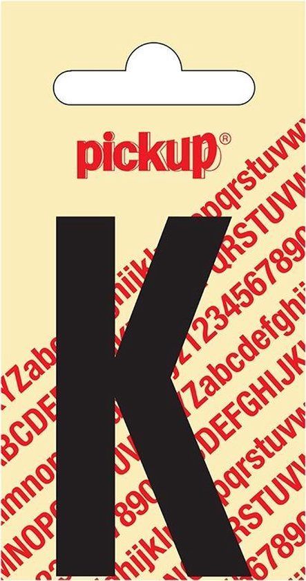 Pickup Plakletter Nobel 60 mm Zwart K