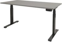 Schaffenburg Zit Sta Bureau - T-poot Elek 180x80 grijs -zwart frame