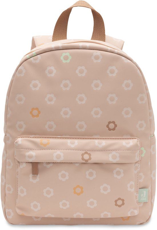 Jollein Rugzak Flower - Waterafstotend - 24x12x29cm - Roze
