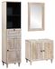 Maison Exclusive - Ensemble de meubles de salle de bain, 3 pièces, blanc, en bois composite