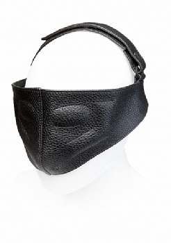 Doc Johnson KINK - Leather Blinding Mask - Black