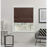 Exclusive Home Curtains Acadia Total Blackout Romeinse lampenkap, 27 x 64 cm, chocoladebruin