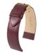 HIRSCH Osiris Horlogebandje - Cow boxleer, 18 mm Breedte bevestiging, glanzend bordeaux