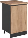 Vicco Keukenonderkast R-Line, Goudkleurig Eiken/Antraciet, 50 cm