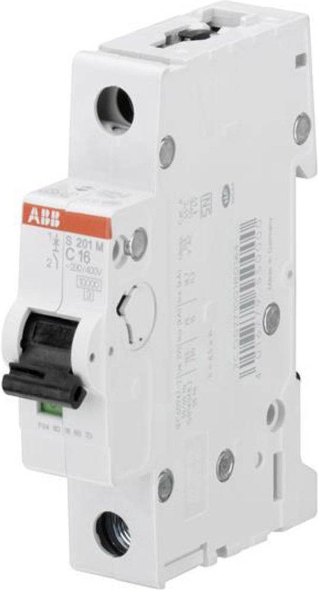 ABB S201M-B16 Zekeringautomaat 1-polig 16 A - Wit