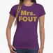 Bellatio Decorations Mrs. Fout T-shirt Paars Dames S
