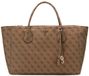 GUESS Marissa Logo Tech Tote Schoudertas met Laptopvak - Latte Logo