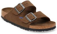 Birkenstock Arizona Soft Footbed Suede Leather Narrow Bruin 36 EU