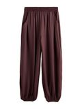 Next - Dames - Satijnen ballonbroek met boorden - Bruin