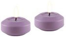 Deluxe Homeart Bougie flottante LED Lavande 6,1 x 4,5 cm (2 pièces)