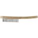Högert brosse métallique en acier avec manche en bois, 5 rangées