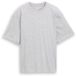 Tom Tailor - Oversized T-shirt met fotoprint op de rug - Maat 152 - Light Stone Grey Melange