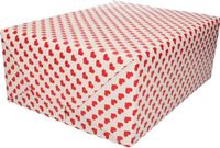 Bellatio Decorations Shoppartners Bv Valentijn inpakpapier / cadeaupapier - Rode hartjes print - 200 x 70 cm - op rol - Love thema