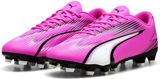 PUMA ULTRA PLAY FG/AG Heren Sportschoenen - Poison Pink-PUMA White-PUMA Black - Maat 42