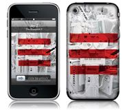 MusicSkins MS-JAYZ10001 iPhone 3GS Case - Grey/Red
