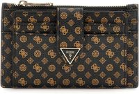 GUESS Kaarthoes Card Holder Mocha Logo Zwart