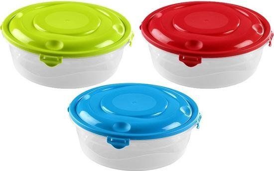 12x Hega hogar Vershoudbakjes - 0.75L - Transparant - Luchtdicht