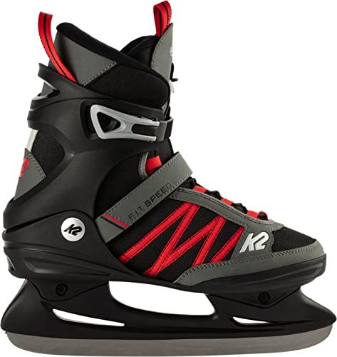 K2 F.I.T Speed Ice Pro IJsschoen Zwart - Rood 10.5 - 0196222132398