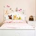 Muursticker Cref Muursticker voor kinderen, motief schattige dieren van het bos – muursticker Cref, haas & vos – muursticker muursticker decoratie voor slaapkamer en woonkamer – 30 x 30 cm