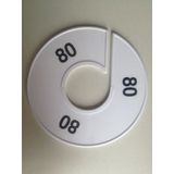 KlikA Maatring 11 cm wit/zwart 80