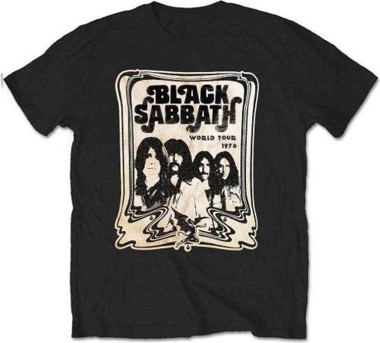 de.phononet Black Sabbath - World Tour 1978 Heren T-shirt - M - Zwart
