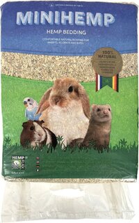 Hennepvezelstrooisel bodembedekking knaagdier 48 ltr