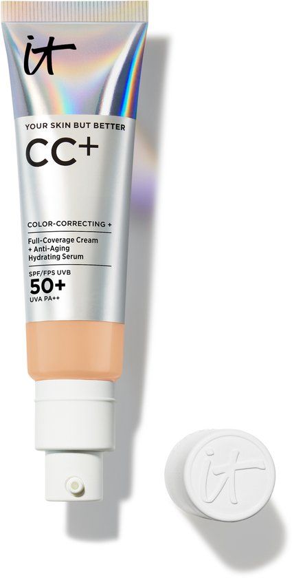 IT Cosmetics Your Skin But Better CC+ Cream SPF50 Foundation - Anti-Aging & Hydraterend - Natuurlijke finish - Medium - 32ml