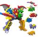 Robot dinosaure - Robot combiné - Transformation 6-en-1 - 26 cm