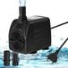 Pompe immergée - Pompe de fontaine 16 W - 800 l/h - Avec 2 buses - Silencieux