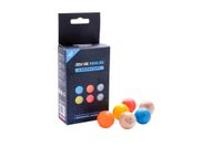 Engelhart Houten Buts Jeu de Boules – Set van 6 Stuks – 4 Fluor & 2 Naturel – Pétanque Doelballen – Ø 30 mm – Boules Accessoires