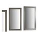 Gift Decor Wandspiegel van hout, zilverkleurig, 64,5 x 1,5 x 84,5 cm