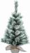 Everlands Mini sapin de Noël avec neige 75 cm dans un sac en jute