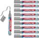 edding 385 markeerstift met flexibele punt zilvergrijs - 10 stuks