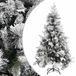 vidaXL Kerstboom met dennenappels en sneeuw 195 cm PVC en PE