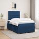 Prolenta Maison Exclusive - LED boxspringbed met matras, blauw, 120 x 200 cm, gestoffeerd