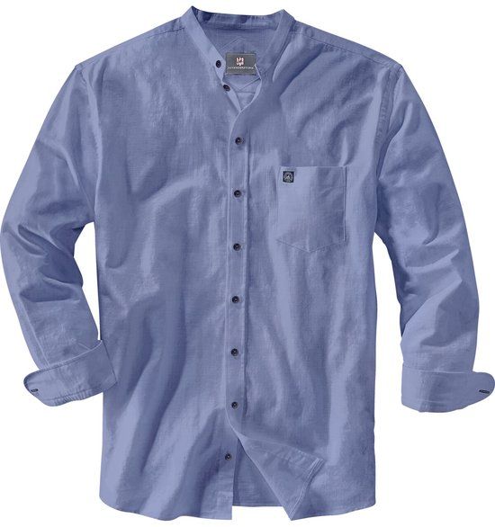 Jan Vanderstorm heren overhemd blauw