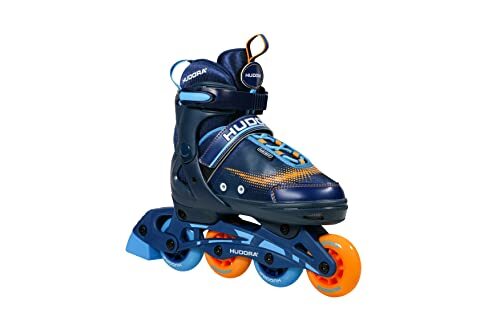 Hudora Kinderen Inliner Leon - Maat 33 - 36, lichtblauw - Inline skates - 28242