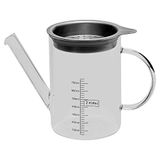 Lurch 70200 vetscheider kan van hittebestendig borosilicaatglas 0,75 l, transparant