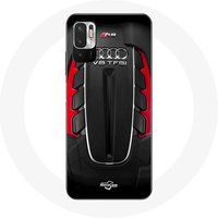 Maniacase Hoesje voor Xiaomi Poco M3 Pro Audi RS Logo rood