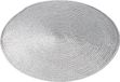 CEPEWA Ronde placemat - zilver - kunststof - D38 cm
