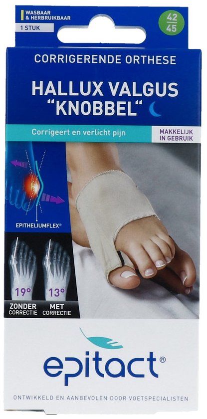 Epitact Voet Knobbel Voor S'nacht Mt 42/45 - Huidskleur - Unisex