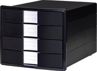 HAN IMPULS KARMA 10128-13 Ladebox Zwart DIN A4, DIN C4 Aantal lades: 4