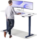 Desktronic HomePro Zit-sta Bureau Elektrisch In Hoogte Verstelbaar, 180x80 cm Blauw/Wit