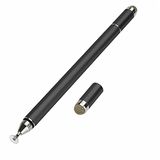 N.B. Universele capacitieve styluspennen voor aanraakschermen, stylusvervanging met magnetisch bevestigde dop, antikraspunt, voor tablets Mobiele telefoons Smartphones Smart Pen (zwart)