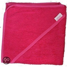 Funnies - Badcape - Fuchsia baby badcape babycape baby uitzet baby badkamer baby cape roze