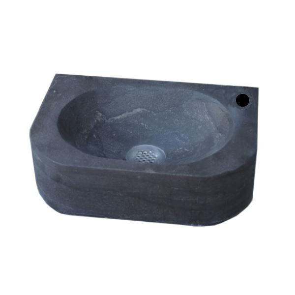 Sanilux Natuursteen fontein flow 35x24x10 cm (kraangat rechts)